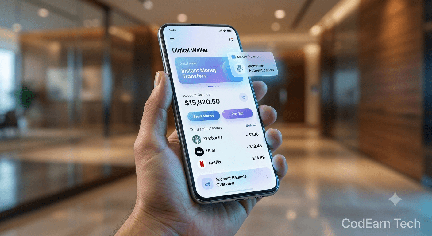 FinTech Revolution screenshot item component layout view