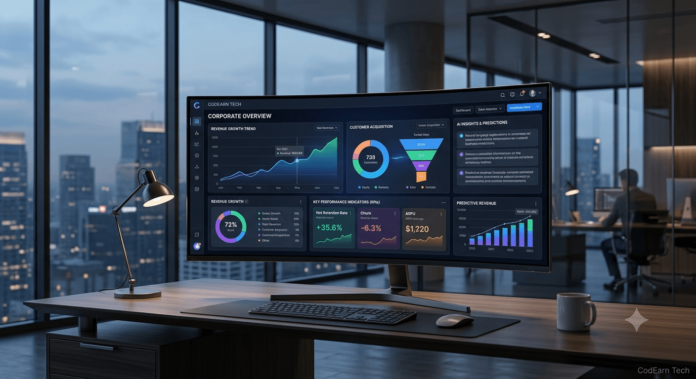 SaaS Analytics Platform screenshot item component layout view